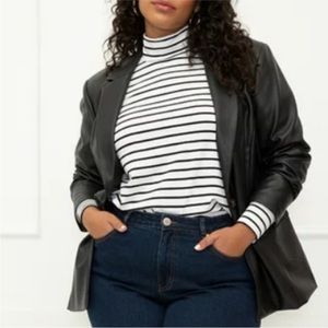 NEW! ELOQUII Vegan Leather Blazer 20